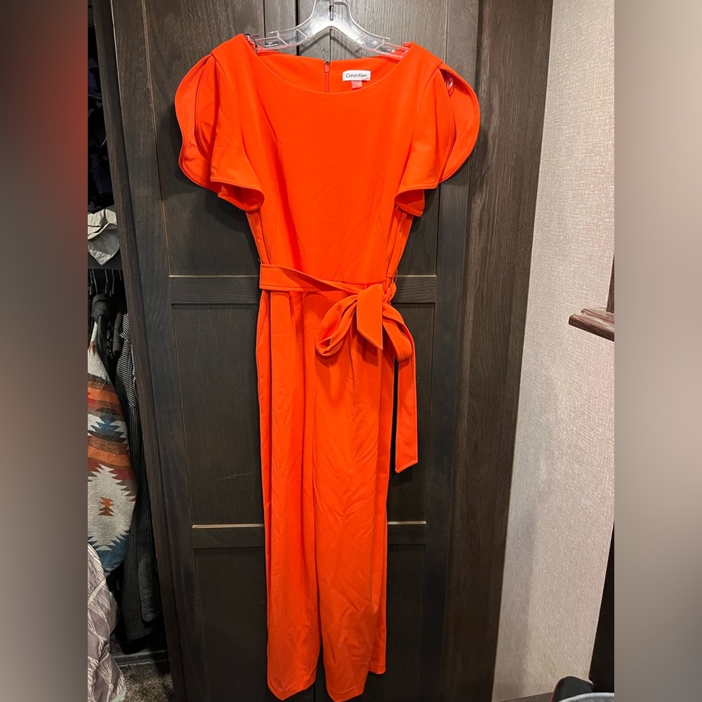 Calvin Klein Orange Jump Suit